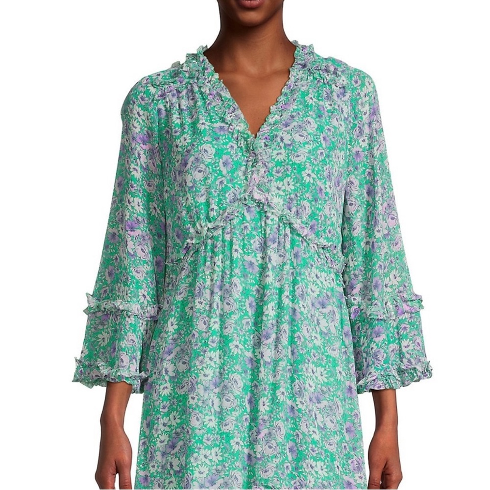 Kobi Halperin-The Everly Dress,in “Ivory/Mauve Multi”, Size Small, NWT from Saks - Picture 3 of 16